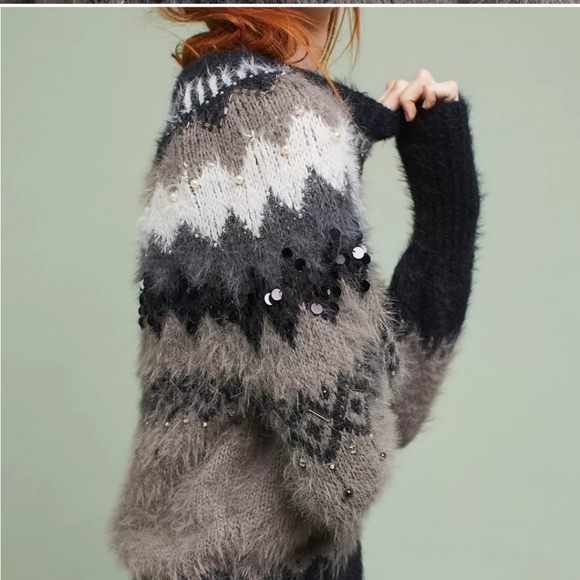 Anthropologie Fair Isle Sleeping on Snow Sweater - Picture 3 of 4